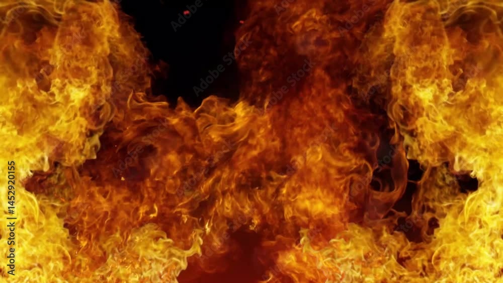 Realistic Fire Flames Background – Looping Burning Effect in 4K Realistic Fire Flames Background – Looping Burning Effect in 4K