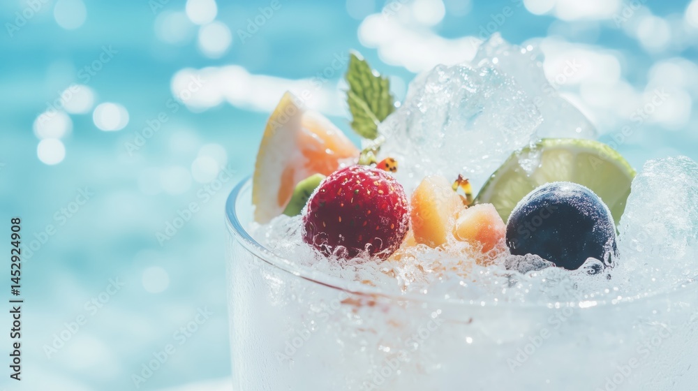 Chill vibes by the beach. Frozen ice