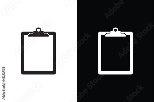 Clipboard icon vector on White Background ,Vector Art Illustration on white background.