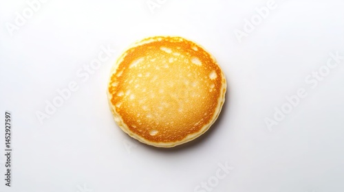 Wallpaper Mural Round golden-brown pancake on a white background. Torontodigital.ca