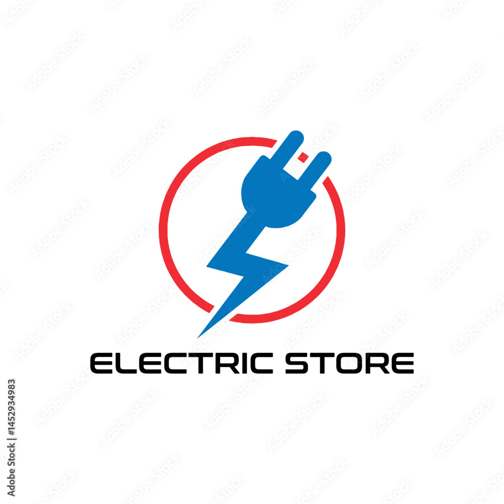 electric store logo design vector electric store logo design vector