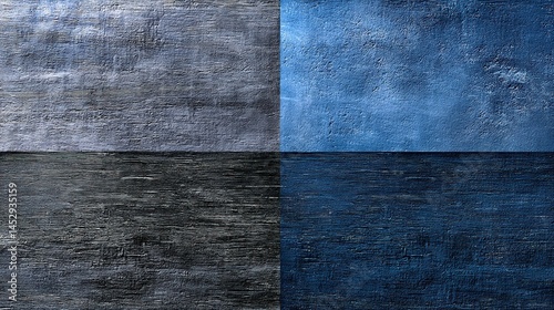 Textured Wooden Surface with Color Overlay in Black, Gray, Blue, and Purple Tones