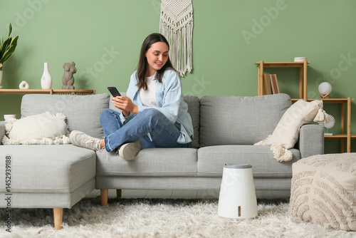 Beautiful young woman with ...