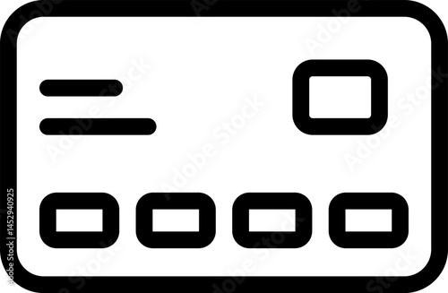 credit card illustration on a white background    
