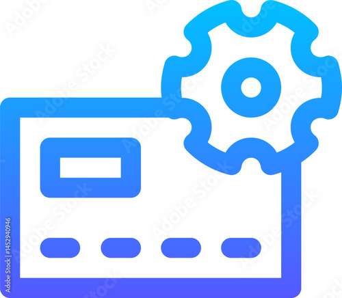 credit card illustration on a white background     