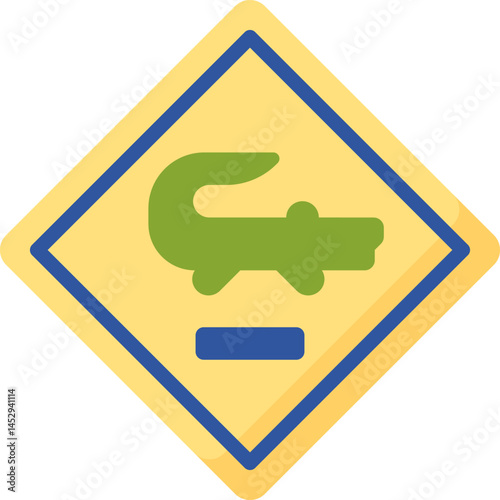 crocodile illustration on a white background     