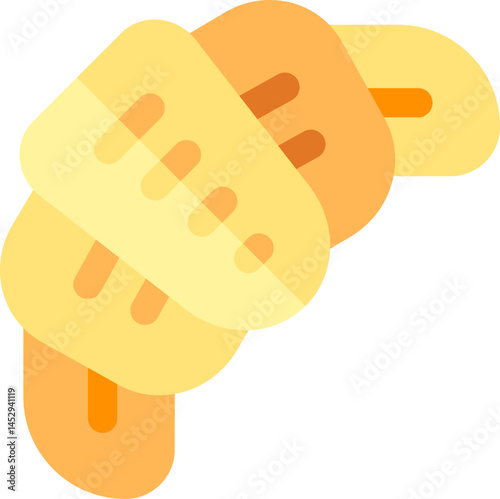 croissant illustration on a white background    