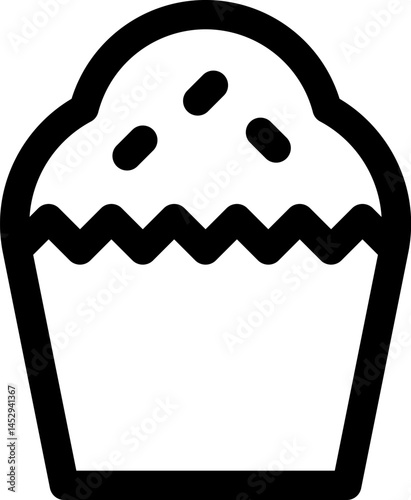 cupcake illustration on a white background     