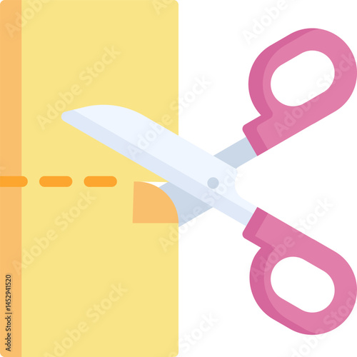 cutting illustration on a white background     