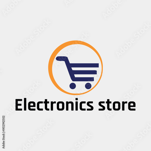 electronics gadgets store logo design vector