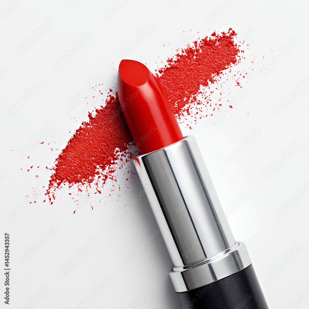 rouge à lèvre bien rouge - IA Generated