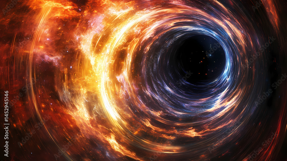 Obraz premium cosmic black hole