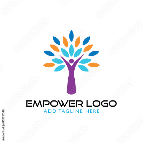 empowering logo design vector