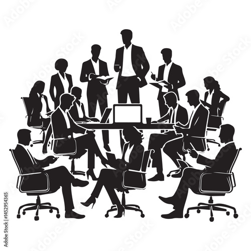 Diverse Team Collaboration in Modern Office
