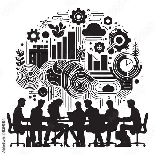 Diverse Team Collaboration in Modern Office