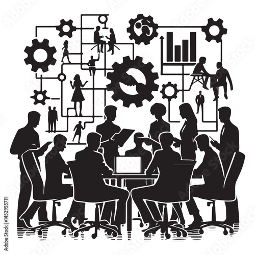 Diverse Team Collaboration in Modern Office