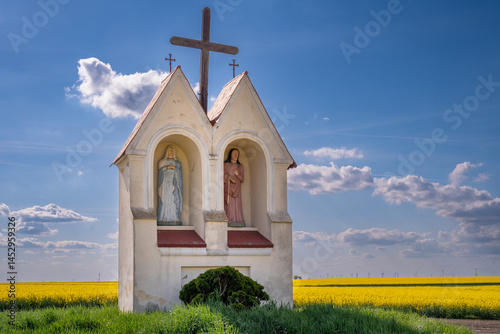 Roadside shrine, Opole Voivodeship, Poland.