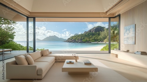 Luxury Beachfront Villa Interior