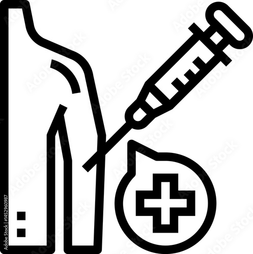 vaccination illustration on a white background     