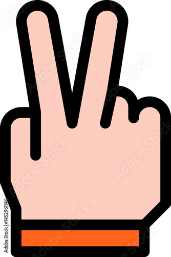 victory illustration on a white background     