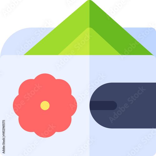 wallet illustration on a white background     