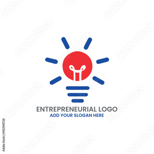 entrepreneurial logo design vector