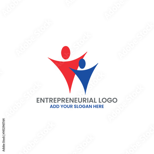 entrepreneurial logo design vector