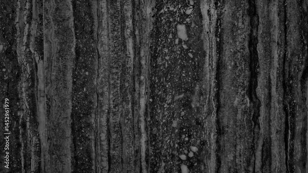 A wall with a black stripe and white spots. wall is made of concrete and has a grey color. A wall with a black stripe and white spots. wall is made of concrete and has a grey color.