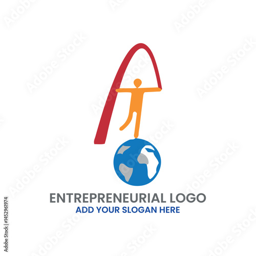entrepreneurial logo design vector