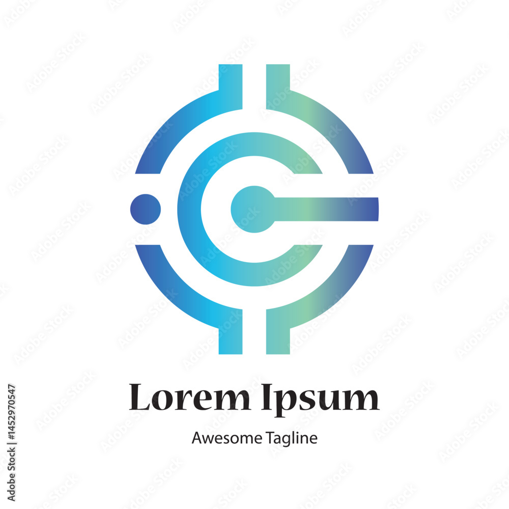 c letter round logo design icon c letter round logo design icon