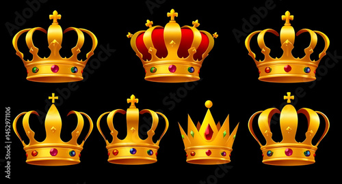 golden crown vector