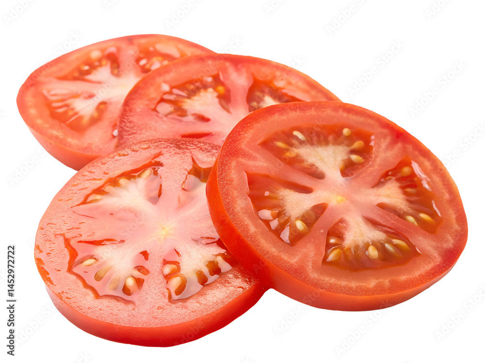 Fresh Sliced Tomatoes Isolated on transparent background cutout, PNG file, Cutout file Fresh Sliced Tomatoes Isolated on transparent background cutout, PNG file, Cutout file