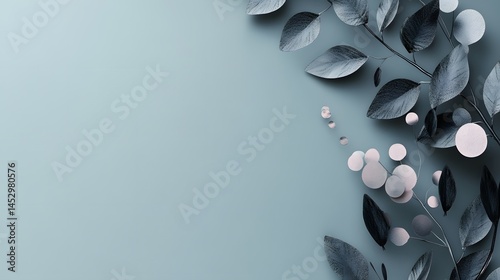 Modern Abstract Housewarming Party Invitation Card with Clean Right-hand Pattern Layout and Ample Left-side Space for Informative Text