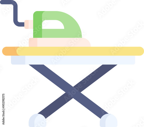 ironing board illustration on a white background     