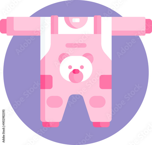 jumpsuit illustration on a white background     