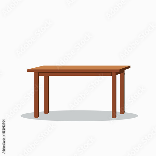 wooden table with brown top and white legs  modern furniture design