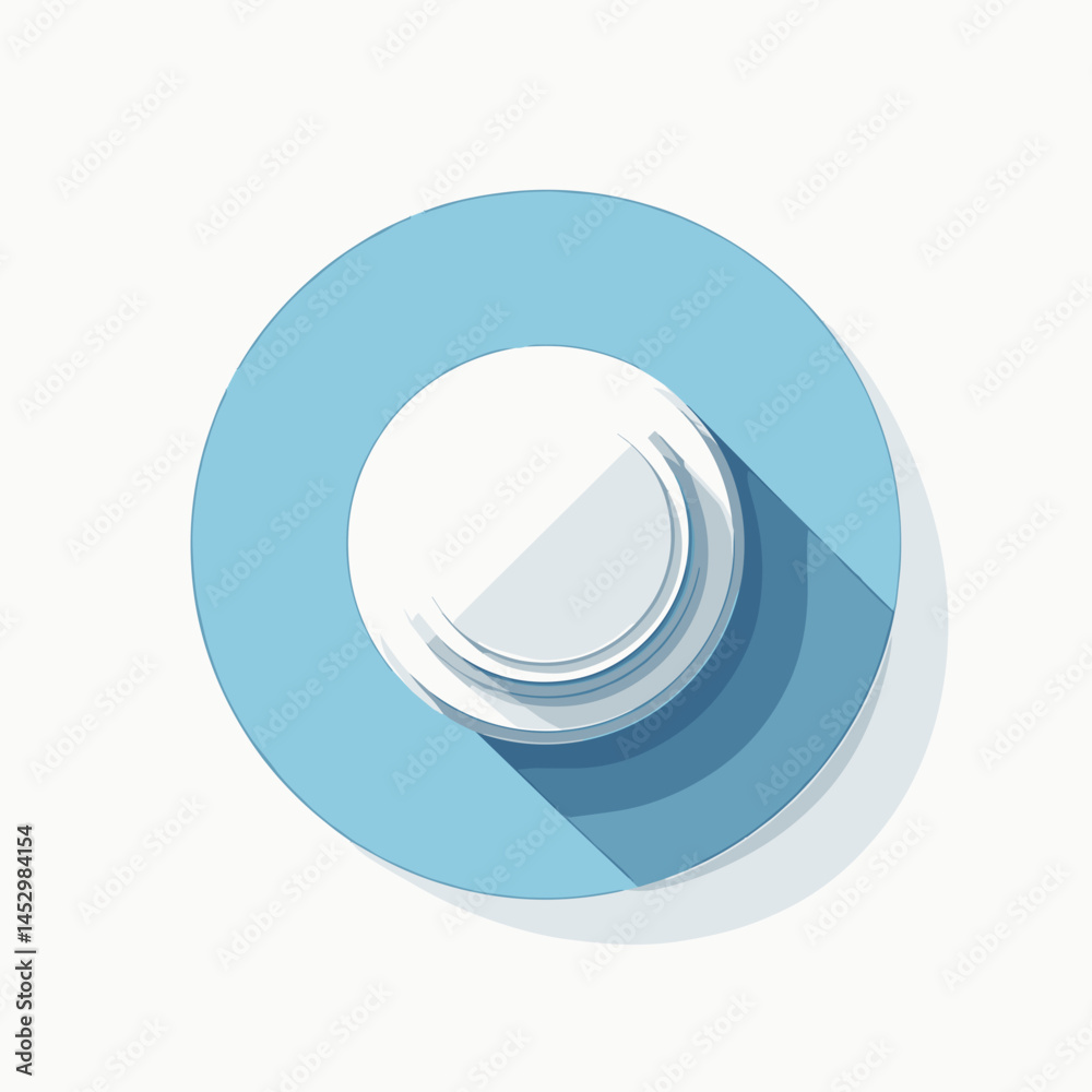 vibrant blue and white circle icon with shadow effect vibrant blue and white circle icon with shadow effect
