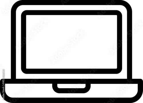 laptop illustration on a white background  