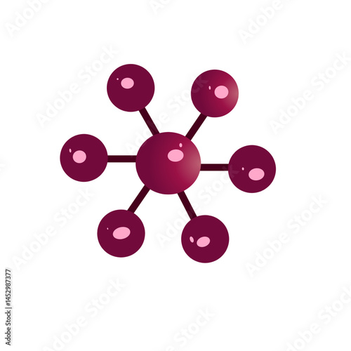 Abstract molecular model representation against a stark black backdrop visual