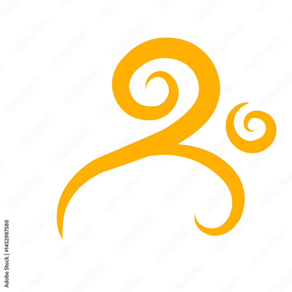 Golden swirls on dark backdrop create a contrasting, minimalistic design Golden swirls on dark backdrop create a contrasting, minimalistic design