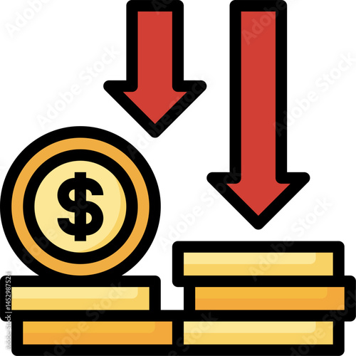 losses illustration on a white background     