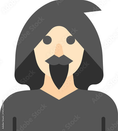 merlin illustration on a white background     