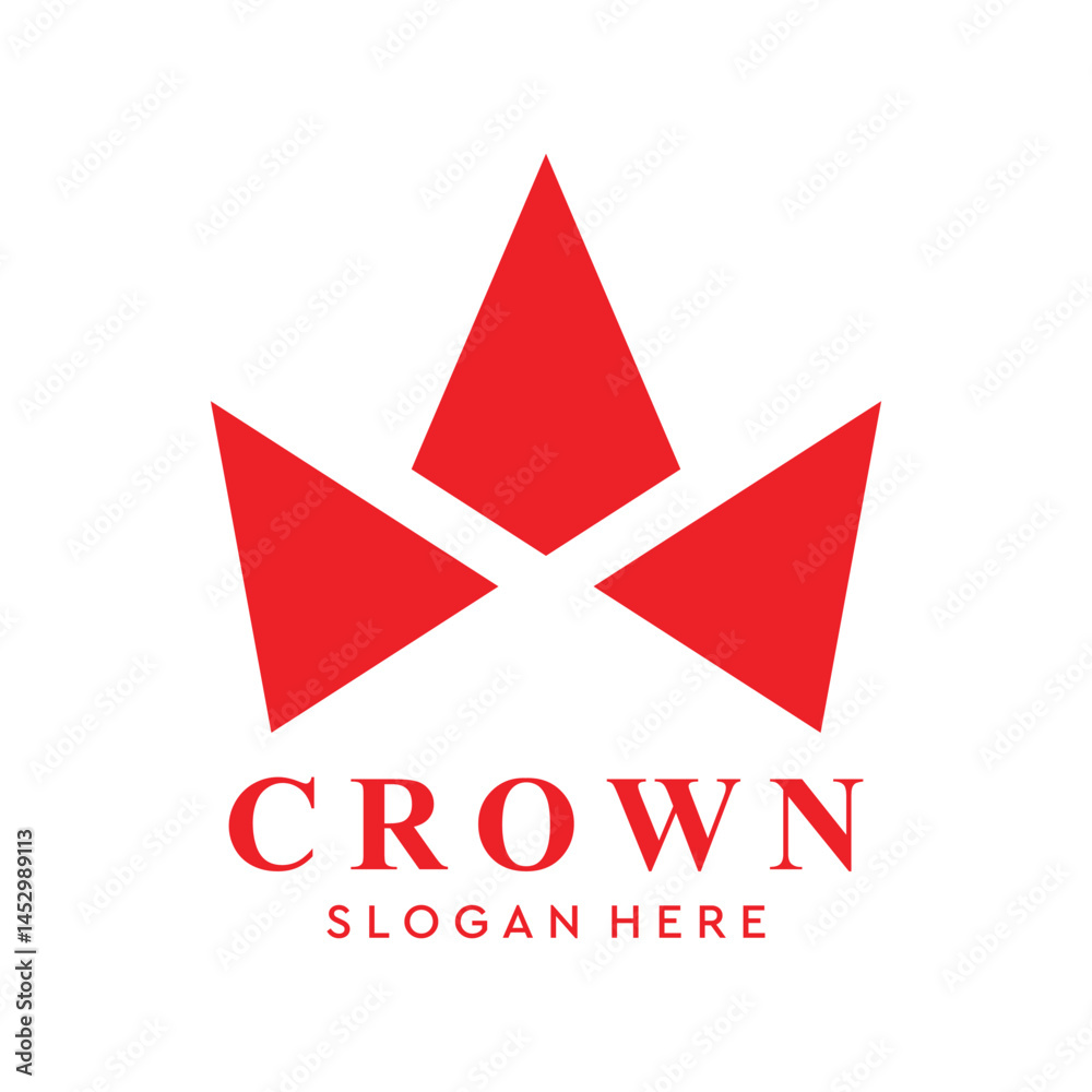 Obraz premium Crown creative logo design icon