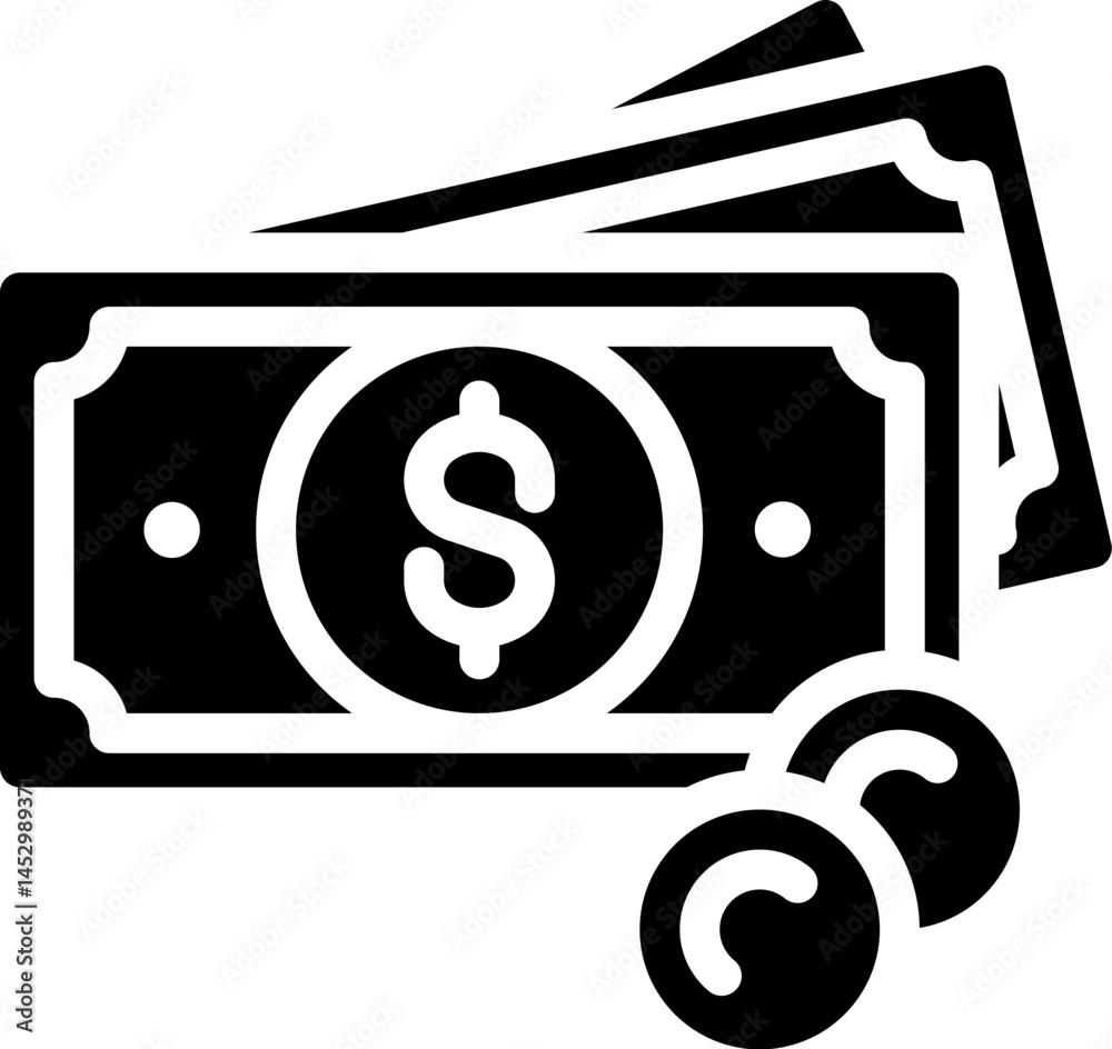 money illustration on a white background money illustration on a white background