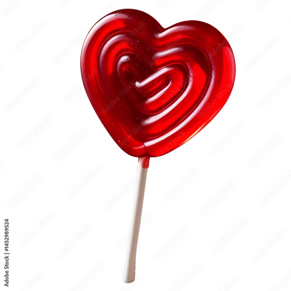 heart shaped candy ; isolated on a transparent background	