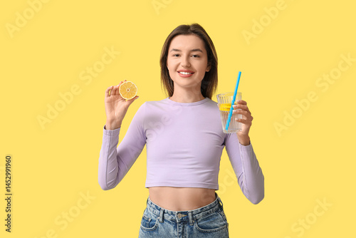 Beautiful young woman with ...