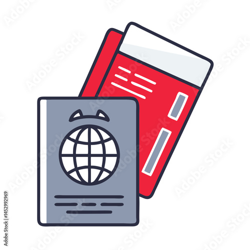 Passport and Tickets for Travel Adventure  