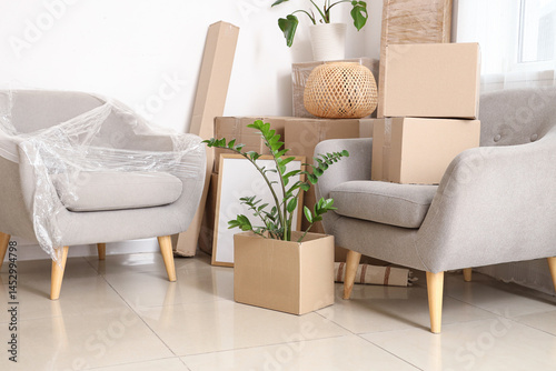 Interior of living room wit...