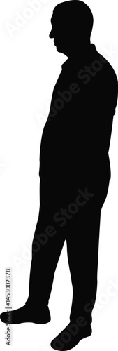 a man body silhouette vector