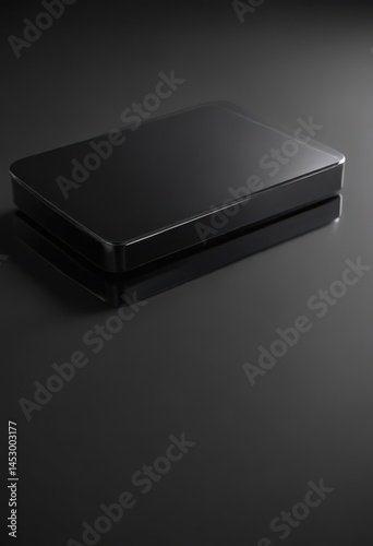 Wallpaper Mural Deep black, mirror-like aluminum; highly polished , texture, polished, texture Torontodigital.ca